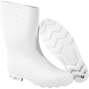 Bota de PVC branca cano médio sem forro 36 VONDER