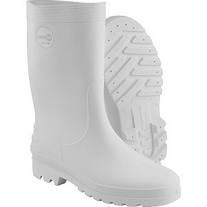 Bota de PVC branca cano médio sem forro 37/38 NOVE54