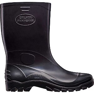 Bota de PVC cano médio com forro nº41 preta STIVALETTO MAX STMP 516 CALFOR