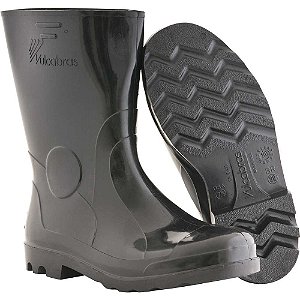 Bota de PVC preta cano curto 39 VULCABRAS