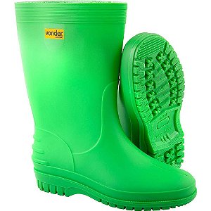 Bota de PVC verde com forro 40/41 VONDER
