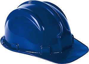Capacete azul com aba frontal VONDER