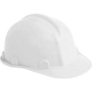 Capacete branco com aba frontal VONDER