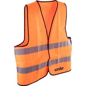 Colete refletivo tipo blusão sem bolso laranja CV 101 VONDER
