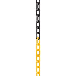 Corrente plástica 6mm amarela e preta VONDER
