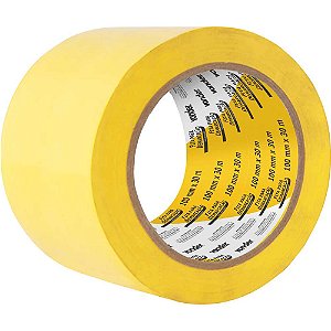 Fita adesiva para demarcação 100mm x 30m amarela VONDER