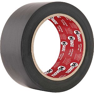 Fita adesiva para demarcação 48mm x 30m preta NOVE54