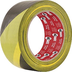 Fita adesiva para demarcação 48mm x 30m zebrada NOVE54