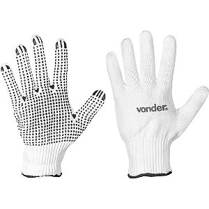 Luva de helanca pigmentada LHV010 kit com 6 pares VONDER