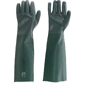 Luva de PVC áspera com forro 56cm PAV 0056 kit com 5 pares VONDER