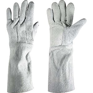 Luva de raspa 20cm com reforço total QUALITY KOUROS