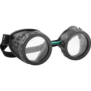 Óculos para soldador oxicombustivel com lente incolor com elastico CARBOGRAFITE