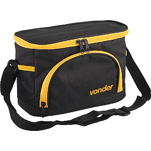 Bolsa térmica 5 litros preta e amarela VONDER