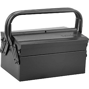 Caixa metálica sanfonada para ferramentas com 3 gavetas 30cm x 19cm x 16cm VONDER