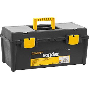 Caixa para ferramentas plástica com 1 bandeja 51,0cm x 24,0cm x 23,3cm VDC 4035 VONDER