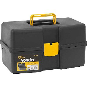 Caixa para ferramentas plástica com 2 bandejas 37,0cm x 22,0cm x 20,0cm VD 2001 VONDER