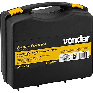 Maleta plástica 290mm x 150mm x 330mm MPV 122 VONDER