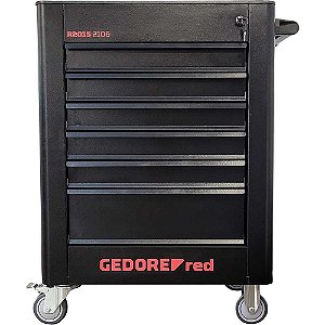 Carro para ferramentas com 6 gavetas 3301666 GEDORE RED
