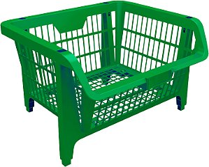 Cesto expositor empilhável verde 42514 PRESTO - 10 unidades
