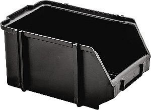 Gavateiro plástico nº5 preto 12,0cm x 15,0cm x 25,0cm NACIONAL