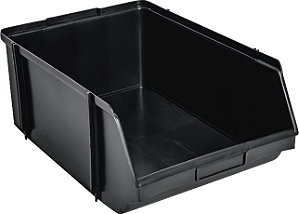 Gaveteiro plástico industrial nº9 preto SIPLAS