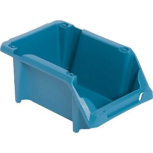 Gaveteiro plástico nº3 8,0cm x 10,4cm x 17,6cm modelo prático azul VONDER