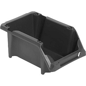 Gaveteiro plástico nº3 8,0cm x 10,4cm x 17,6cm modelo prático preto VONDER