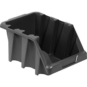 Gaveteiro plástico nº7 18,0cm x 22,0cm x 34,0 cm,modelo prático preto VONDER