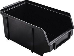 Gaveteiro plástico nº4 preto 9,2cm x 11,3cm x 20,0cm NACIONAL