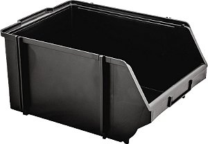 Gaveteiro plástico nº8 preto 18,5cm x 27,5cm x 38,0cm NACIONAL