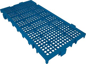 Piso plástico modular 250mm x 500mm azul 42528 PRESTO