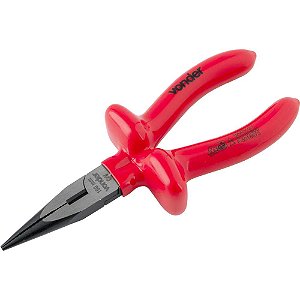 Alicate bico meia cana reto 6" com isolação até 1.000V VONDER