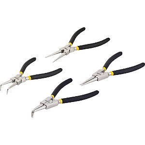 Alicate para anéis jogo com 4 peças 6 1/2" - 165mm e 7" - 178mm VONDER