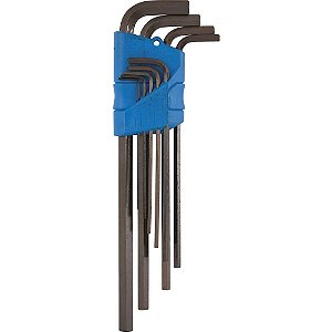 Jogo de chaves hexagonais (allen) longas 1,5mm a 10mm com 9 peças 42L-9M GEDORE