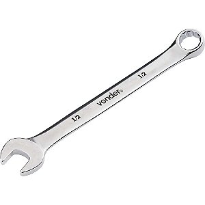 Chave combinada 32mm aço cromo vanádio reta cromada VONDER