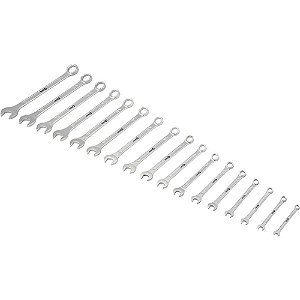 Jogo de chaves combinadass 6mm a 22mm 17 peças com suporte NOVE54