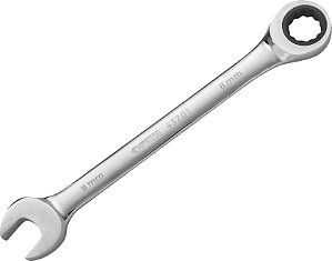 Chave combinada com catraca 8mm aço cromo vanádio cromado e polido ST43201ST SATA