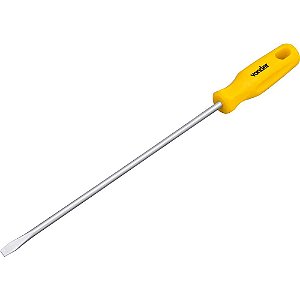 Chave de fenda 1/4" x 10" aço cromo vanádio com ponta magnetizada VONDER