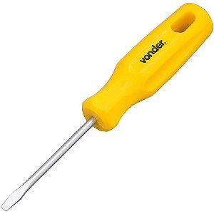 Chave de fenda 1/8" x 2" aço cromo vanádio com ponta magnetizada VONDER