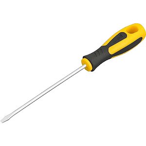 Chave de fenda 1/8" x 4" aço cromo vanádio cabo emborrachado VONDER PLUS
