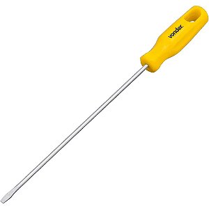 Chave de fenda 1/8" x 6" aço cromo vanádio com ponta magnetizada VONDER