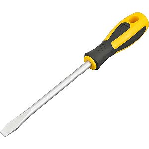 Chave de fenda 3/8" x 6" aço cromo vanádio cabo emborrachado VONDER PLUS