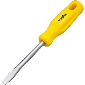Chave de fenda 5/16" x 4" aço cromo vanádio com ponta magnetizada VONDER