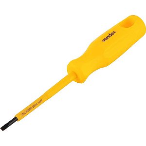Chave de fenda com haste isolada aço cromo vanádio 1/8" x 3" VONDER
