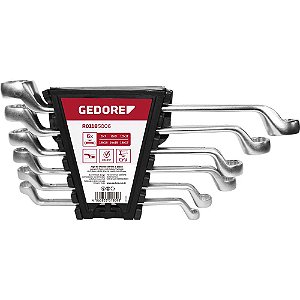 Jogo de chaves estrela 6,0mm a 17,0mm com 6 peças R01185006 GEDORE RED
