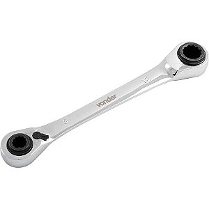 Chave estrela com catraca reversível 8mm x 10mm e 12mm x 13mm VONDER