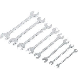 Jogo de chaves fixas 6mm a 22mm aço cromo vanádio 8 peças 300402B BELZER