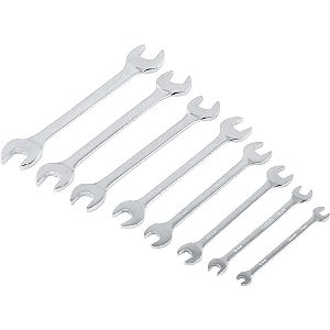Jogo de chaves fixas 6mm a 22mm aço cromo vanádio 8 peças ST08014SJ SATA