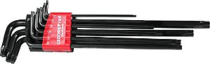 Jogo de chaves hexalobular longa T10 - T50 com 9 peças R36455009 GEDORE RED