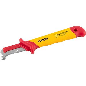 Faca curva para desencapar cabos 7" isolada IEC60900 VONDER